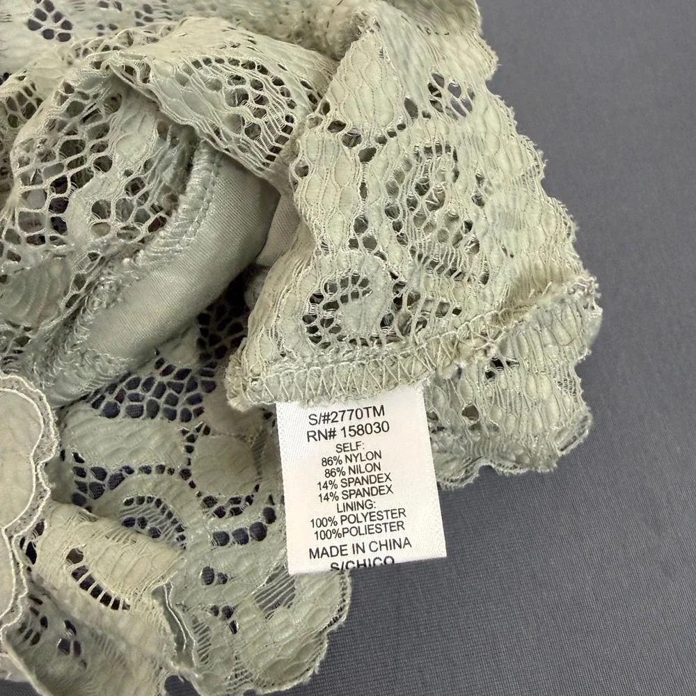 Love Tree Bralette Women S Sage Green Lace V-Neck Adjustable Camisole Crop Top